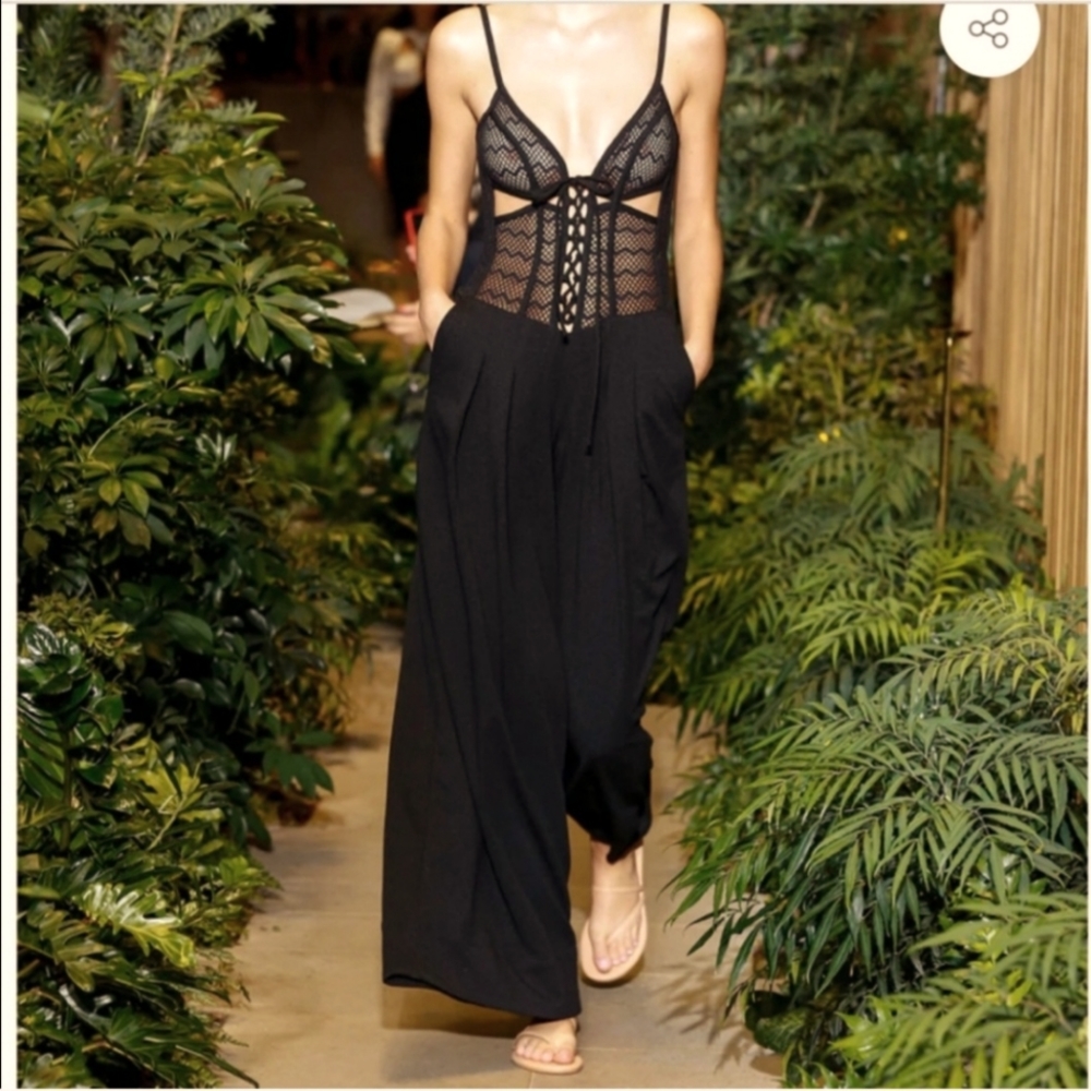 *** Final sale** PatBo 2022 Collection Black Jumpsuit.